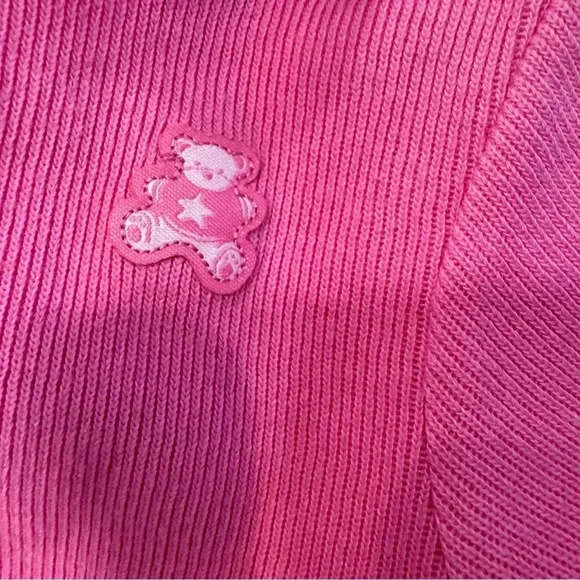 NWT Carters Baby Girls Hoodie And Jumper Bundle Pink W/embroidered Flowers 6-9 M - Picture 4 of 12